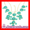 Wholesale Handmade Costume Turquoise Bubble Bib Necklace J Crew Cheap