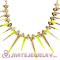 Cheap Fashion Gold Plated Copy Spike Necklace Collar Skull Head Wholesale