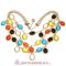 Cheap Hand Made Multi Chain Colorful J CREW Bubble Necklaces Wholesale From China