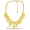2012 Yellow Resin Jewelry Bib Statement Necklace Wholesale For Women
