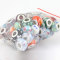 Mixed 50 Pcs Alloy Core European Art Lampwork Glass Beads
