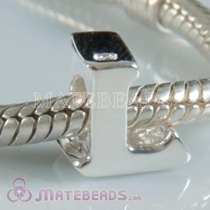 Sterling Silver Reflections letter L bead