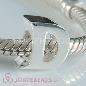 Sterling Silver Reflections letter D bead