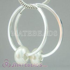Dia 40mm 925 Silver Pandora Style Earrings