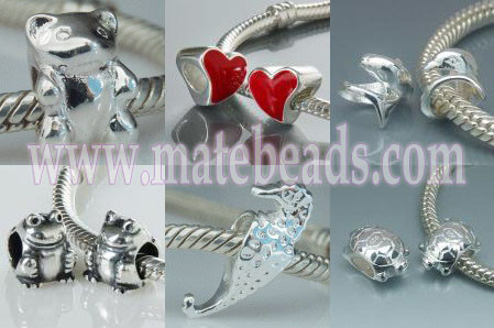 925 sterling silver bead charms in animal design