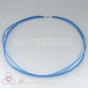 blue silk necklace
