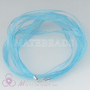 blue silk necklace