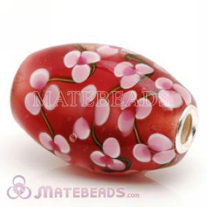 wholesale drum shape glass beads 