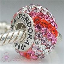 pandora swarovski crystal beads with rainbow charms