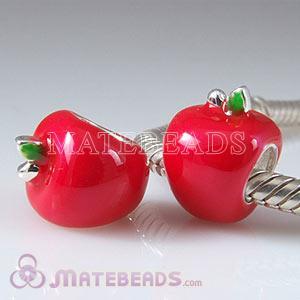 wholesale pandora enamel apple beads