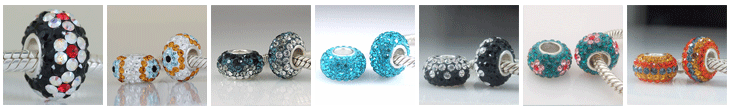 pandoa style swarovski crystal bead charms for christmas day