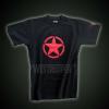 RED US STAR SHIRTS IN BLACK