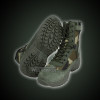 Troops tactical green-camo army leather boots