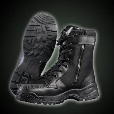 TACTICAL BLACK LEATHER BOOTS 70-1718