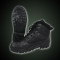 BLACK LEATHER TACTICAL BOOTS