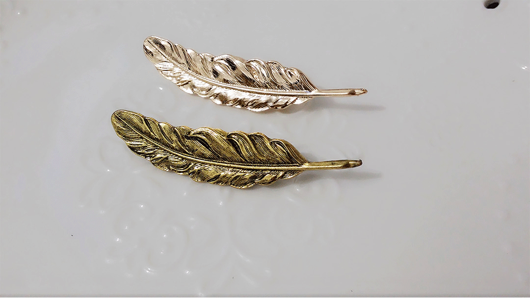 P-0222 Business Suit Use Plane Leaf Brooch 2 Pieces/Set Elegant Jewelry Accessories Decorative Clothes Jewelry Collar Pin Brooch