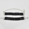 N-1556  2 Colors Pure Copper Five Rows Pearls handcuff Bracelets Set