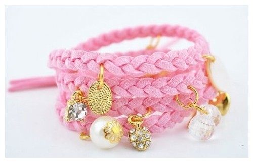 Fashion Heart Crown Multi Element Bracelet B-0021