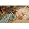 Fashion Chain Pearl Colorful  Chiffon Tassel Bracelet B-0010