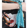 Fashion Chain Pearl Colorful  Chiffon Tassel Bracelet B-0010