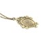 Vintage Style Bronze Flower Rhinestone Owl Circle Pendant Necklace N-2532