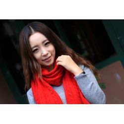 Fashion 7 Colors wool knitting Hemp flowers pattern mottling leopard scarf C-0035