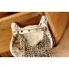 silver plated  clear rhinestone cat head pin brooch pendant Necklace S-0063-N  S-0063-B
