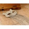silver plated  clear rhinestone cat head pin brooch pendant Necklace S-0063-N  S-0063-B