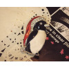 New Coming Rhinestone Glazed Silver Plated Penguin Pin Brooch For Free Shipping P-0076