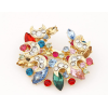 new coming charming gold plated alloy  rhinestone moon pin brooch P-0013