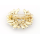 new coming charming gold plated alloy  rhinestone moon pin brooch P-0013