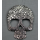 Vintage Style bronze/Silver Alloy Engraving Skull pendant Necklace N-2836