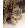 Zircon Noble Skull Skeleton Necklace N-2760