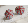 Fashion Colorful Glazed Rhinestone union flag ear stud E-0559