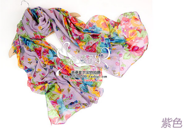 Crease and flat style Dazzle scarf  C-0029