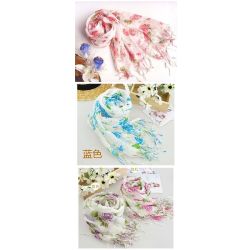 Fashion Cotton blends Print Long Girl Scarf Shawl Wrap C-0005
