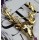 Gold Plated spotted deer head pin brooch P-0073