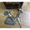 Summoning Style Retro Wing Key Cross Heart Owl Bird Teapot Charms Bracelet B-0088