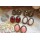 Wholesale 6 pairs 6 Style Vintage Style Ellipse Gem Earrings Ear Stud  E-0034,E-0036