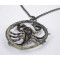 Vintage Style Clear Crystal Scorpion Necklace N-3336