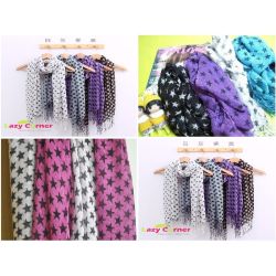 Fashion 8Color for Optional star Edging Scarf C-0025