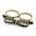 Vintage Style Glazed Bowknot Two finger Ring R-0160