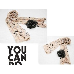 Love high-heel shoe lipstick Hat Bag Bowknot Graffita Scarf shawl C-0006
