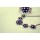 New Bohemia Style Copper Tone Clear Zircon Fireworks Flower Necklace Bracelet Set
