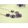 New Bohemia Style Copper Tone Clear Zircon Fireworks Flower Necklace Bracelet Set