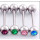 I-0049 12PCS Wholesale Nipple Tongue Barbells Ear Bars Rings