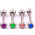 I-0049 12PCS Wholesale Nipple Tongue Barbells Ear Bars Rings
