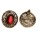 Wholesale 2 Pairs Bronze Gem Earring Ear Stud