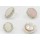 Color Optional Pair Pink&White Silver Plated Rhinestone Faux Gem Earring Ear Stud
