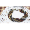 2pieces Fashion Style multilayer 5colors chain bracelet B-0060